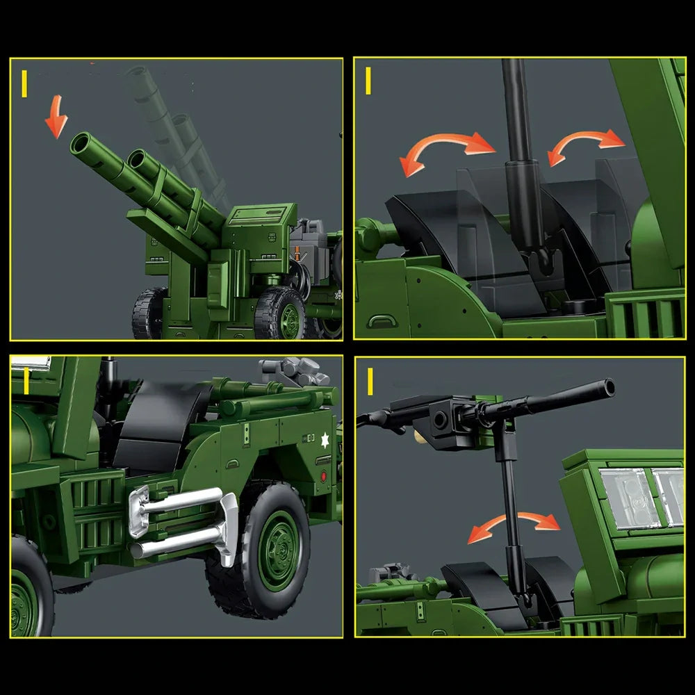 Willys MB Jeep & 105mm Howitzer