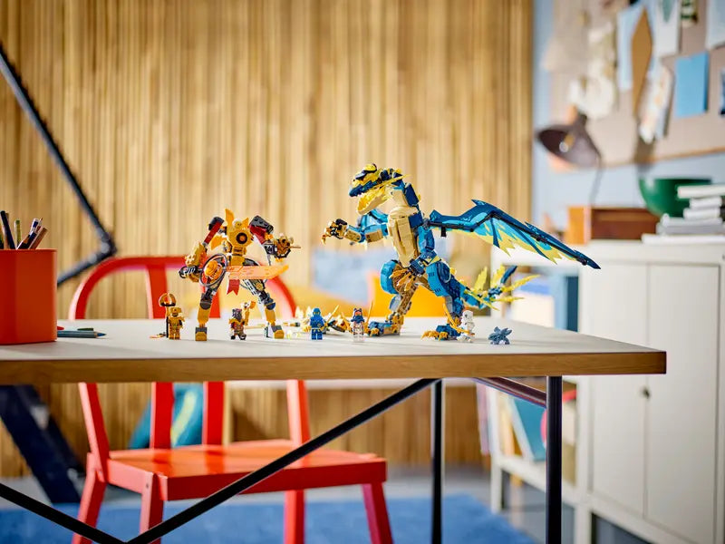 Elemental Dragon vs. The Empress Mech