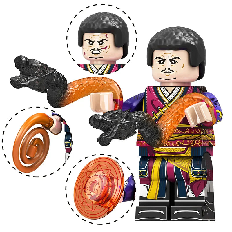 Spider-Man, Doctor Strange, Hela Minifigures Set