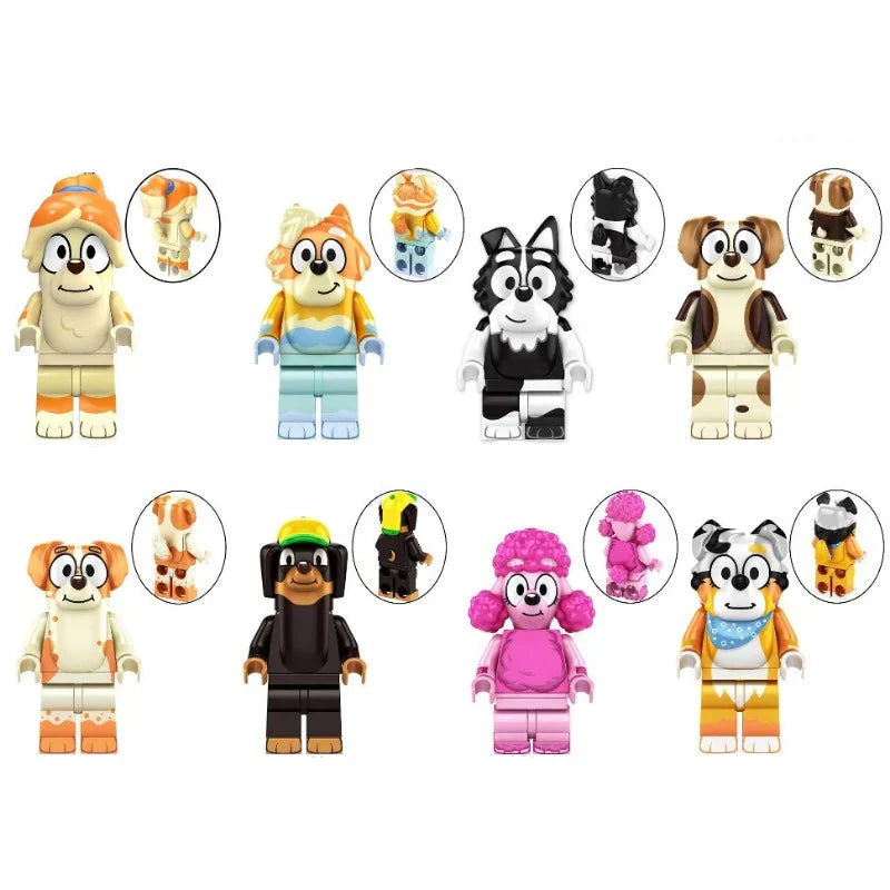 Bluey Minifigures Set