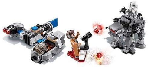 Ski Speeder vs. First Order Walker Microfighters