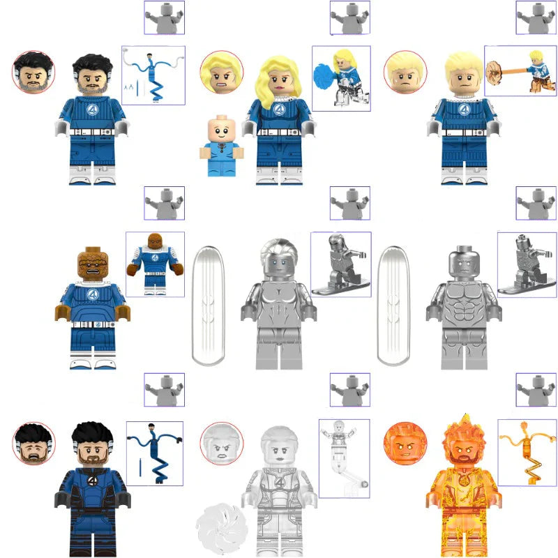 Fantastic Four Minifigures Set