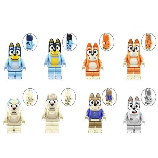 Bluey Minifigures Set