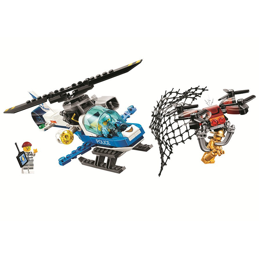 City Sky Police Drone Chase