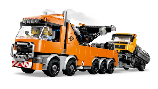 Heavy-Duty Recovery Tow Truck with Crane