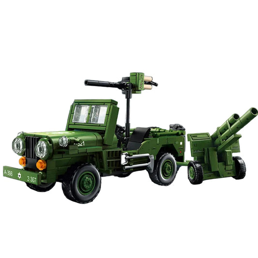 Willys MB Jeep & 105mm Howitzer