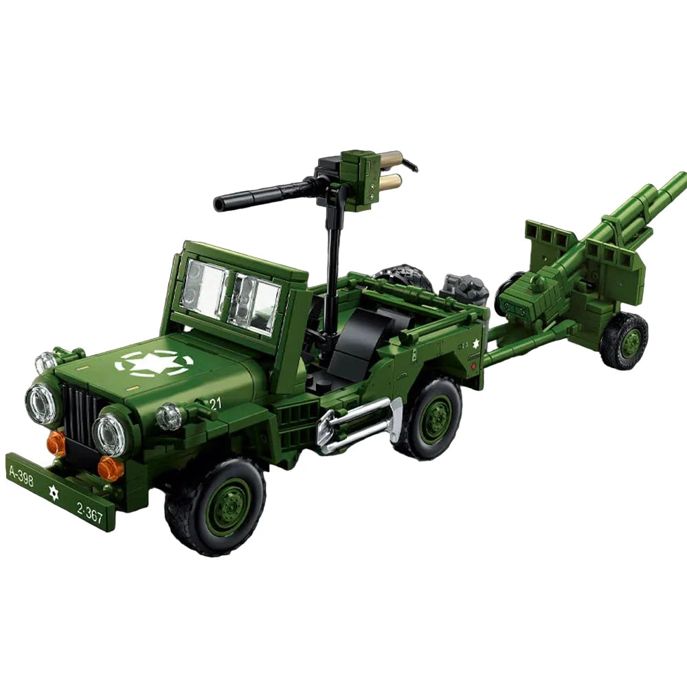 Willys MB Jeep & 105mm Howitzer