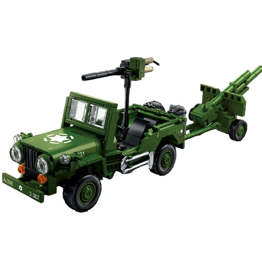 Willys MB Jeep & 105mm Howitzer