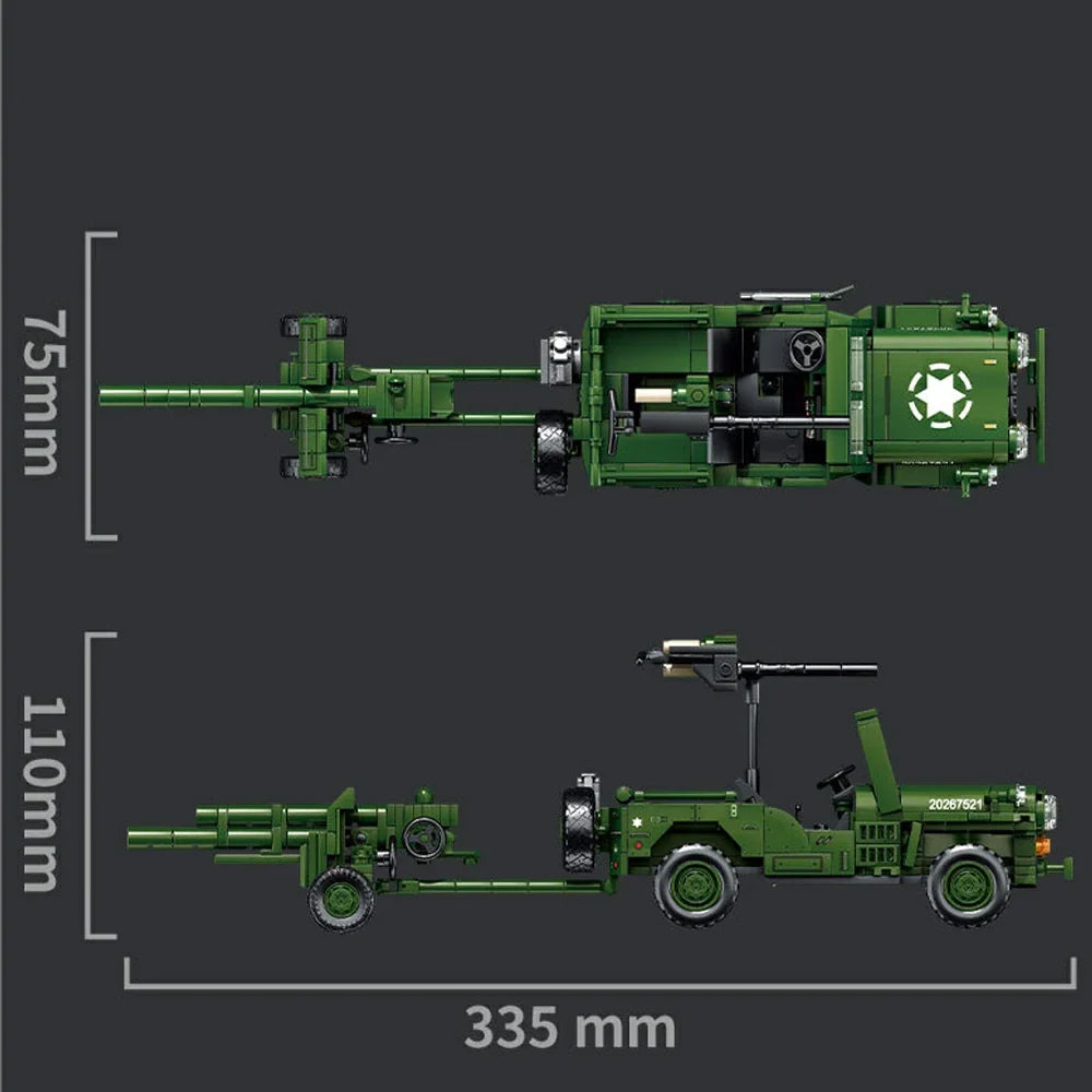 Willys MB Jeep & 105mm Howitzer