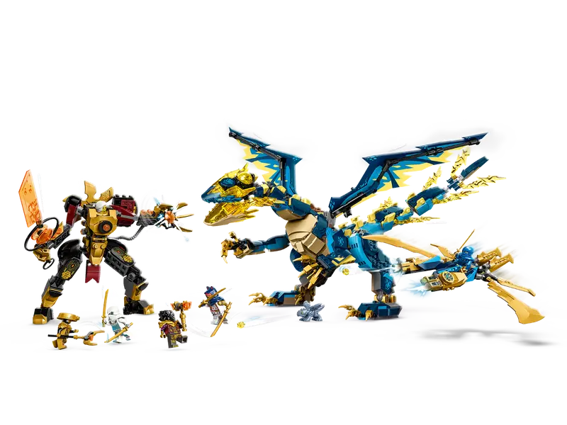 Elemental Dragon vs. The Empress Mech