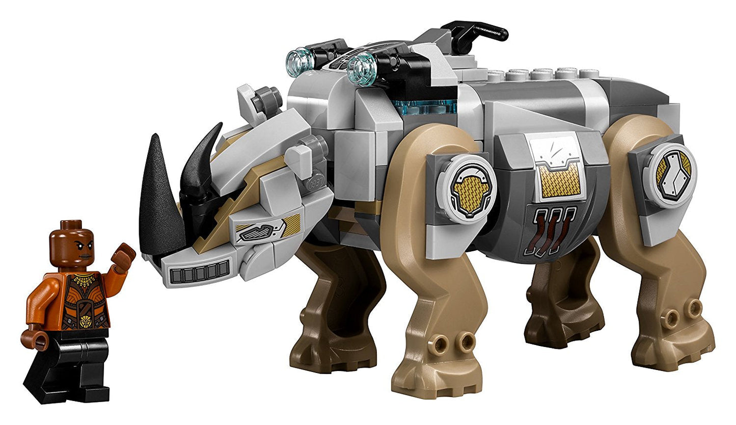 Rhino Face-Off by the Mine