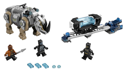 Rhino Face-Off by the Mine