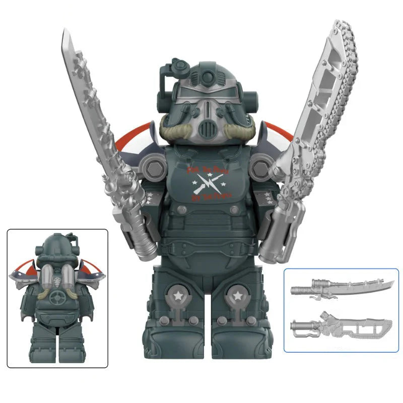 Fallout T-51 Mecha Power Armor Minifigures Set