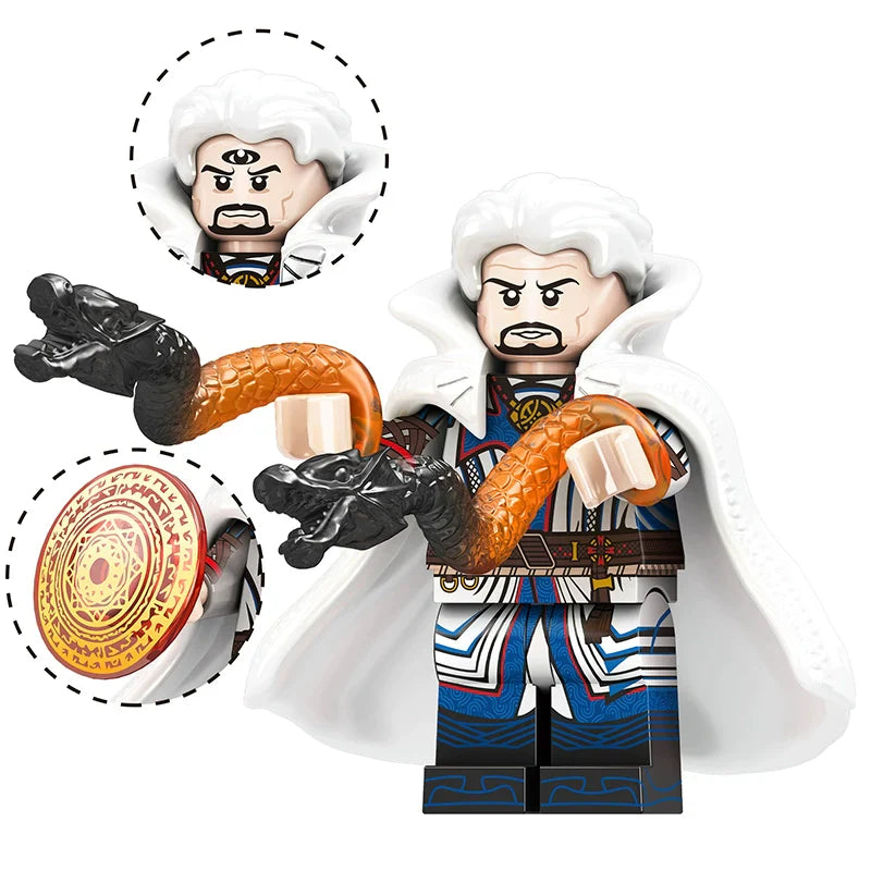 Spider-Man, Doctor Strange, Hela Minifigures Set