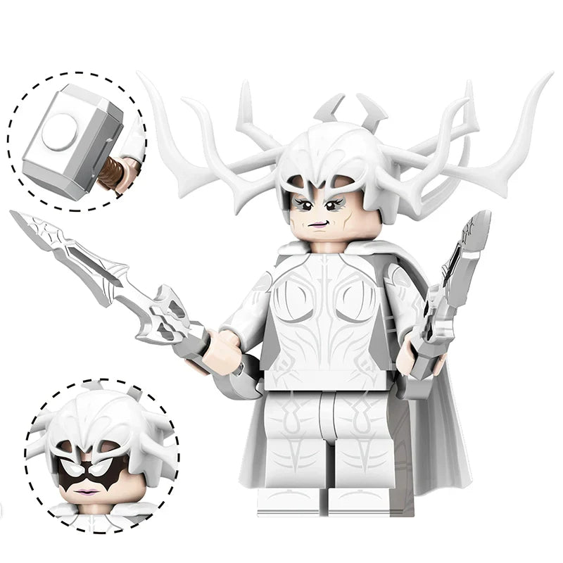 Spider-Man, Doctor Strange, Hela Minifigures Set