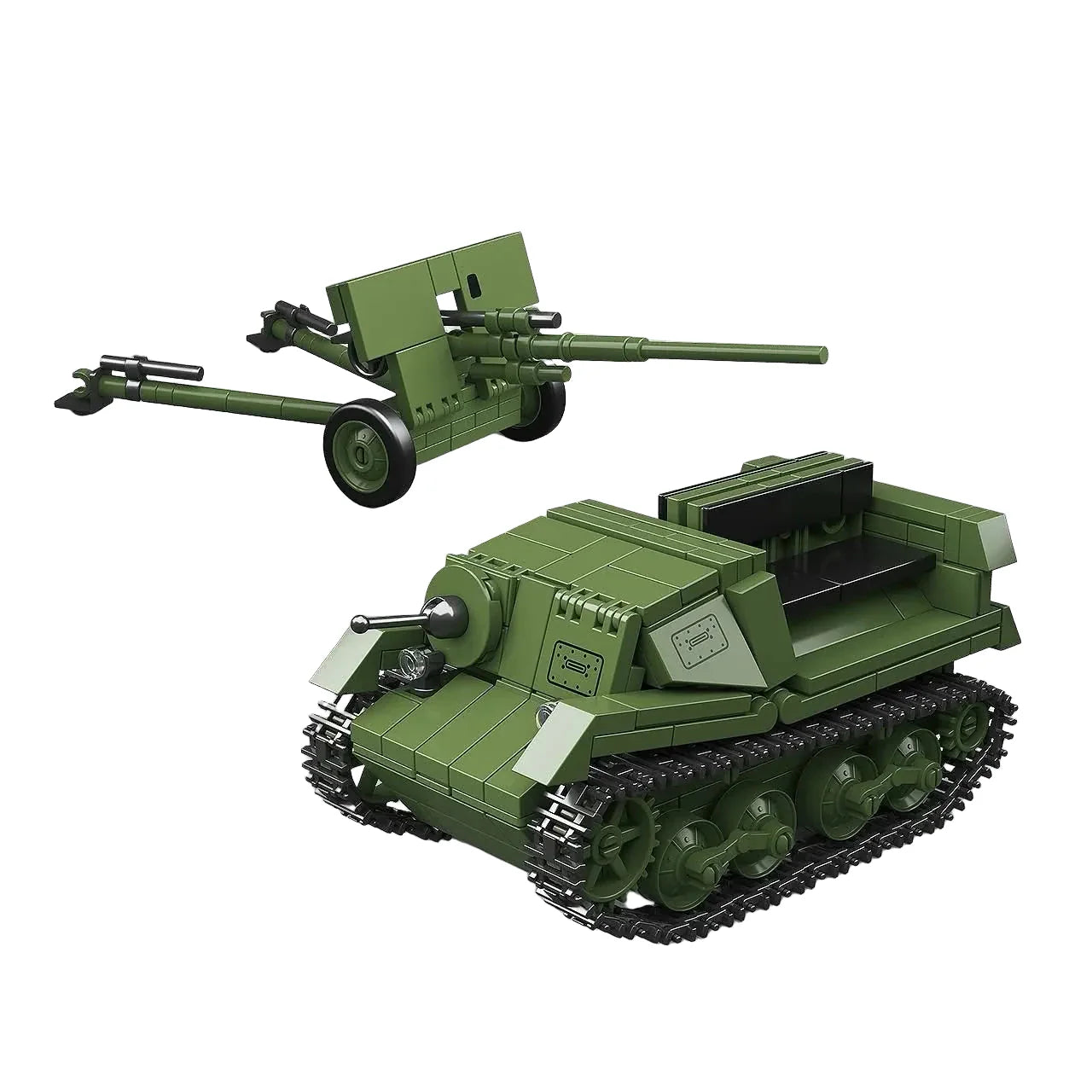 ZIS-2 57mm AT Gun & T-20 Armored Tractor