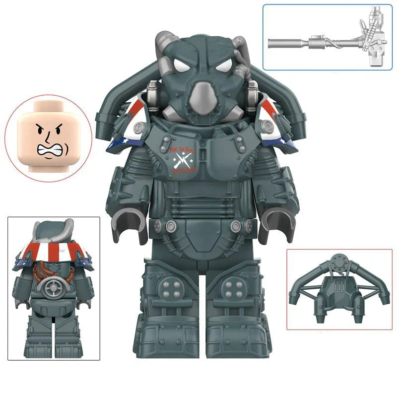 Fallout: X-01 Mecha Power Armor Minifigures Set