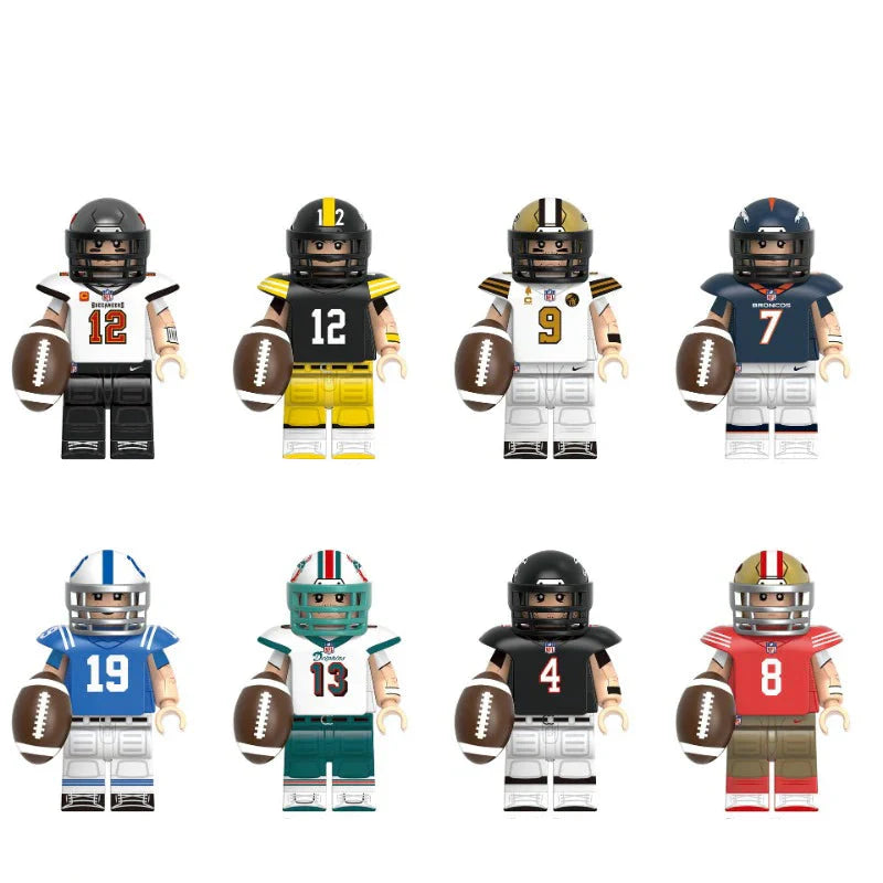 NFL Football Quarterback Minifigures Set