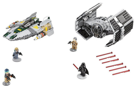 Star Wars  Vader Tie Advanced VS A-wing Starfighter