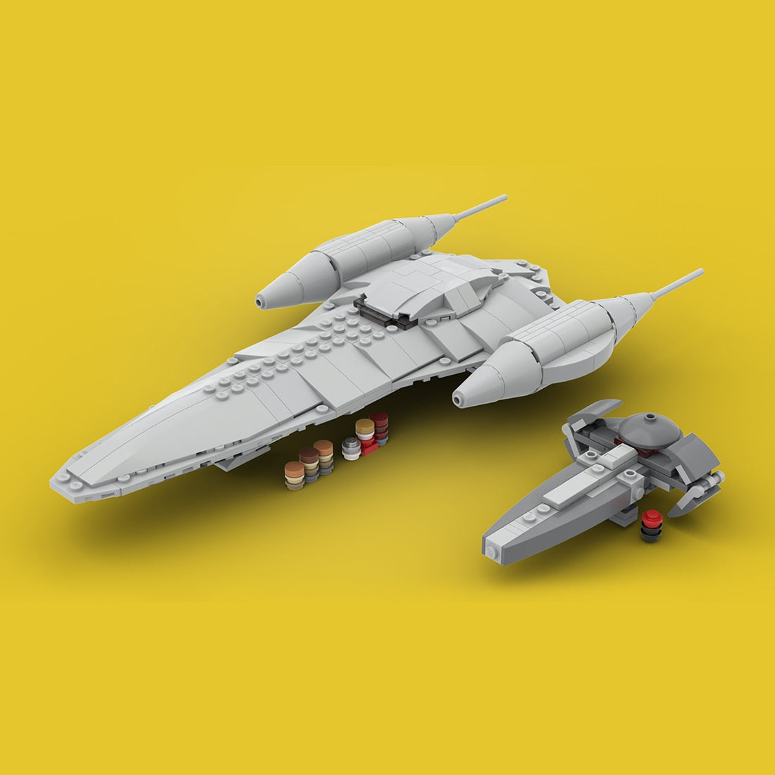 Star Wars Micro Nubian Royal Starship & Sith Infiltrator