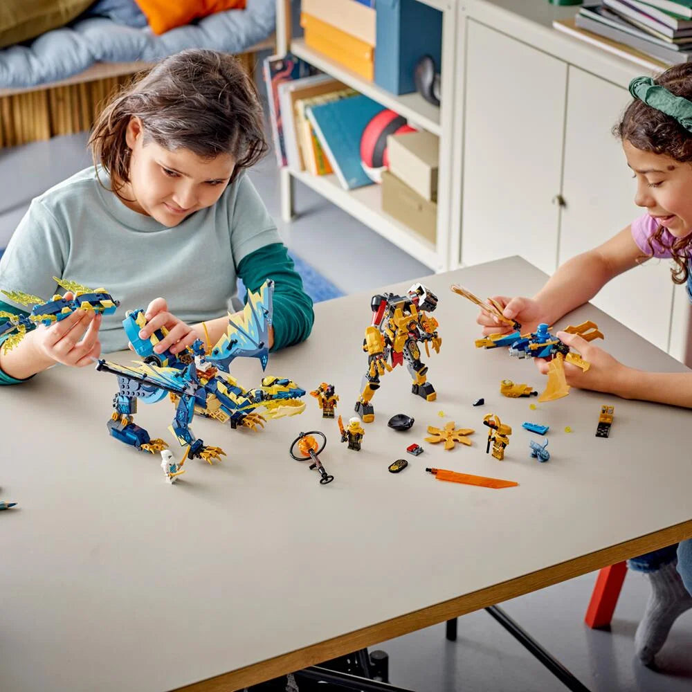 Elemental Dragon vs. The Empress Mech